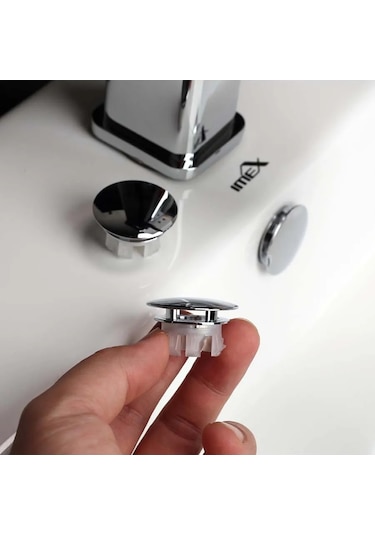 Comfıamo Lavabo İçin Taşma Tıpası, 2 Adet 372555062 Krom