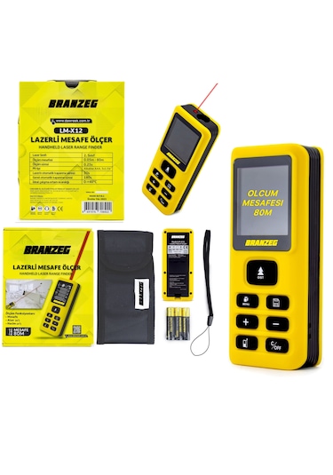 Branzeg Lazer Metre Ölçüm Mesafesi 80m Sesli Anlatım