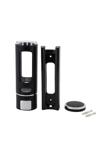 2 Adet Siyah 400 Ml Duvara Monte Manuel Sabunluk Sıvı Lavabo Sabunluk El Sabunu Siyah