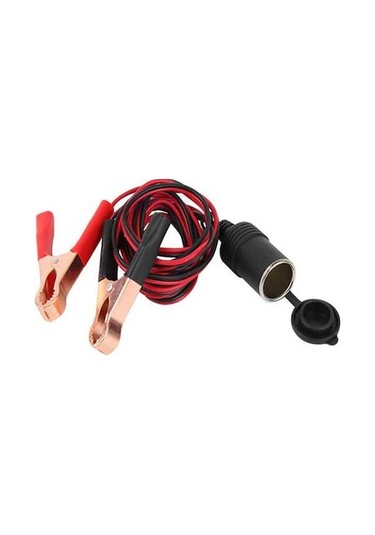 Ulzyvf Çakmak Pili Klipsli 50a 18awg Araba Çakmak Soketi Adaptörü Akü Pompası Timsah Kablosu Pil Kelepçeli