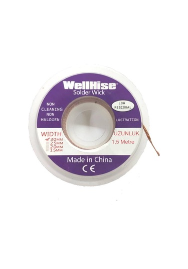 Wellhise 3 Mm Lehim Çekme Teli Sökme Fitili N11.74