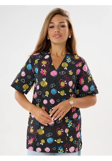 Nairimed Kadın Tıbbi Gömlek 376391679 Siyah