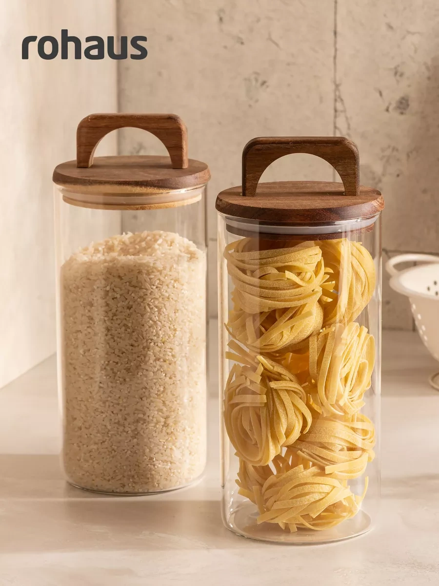 Rohaus 1300 Ml, 2'li Kuru Gıda Saklama Kavanozu Seti 258275127
