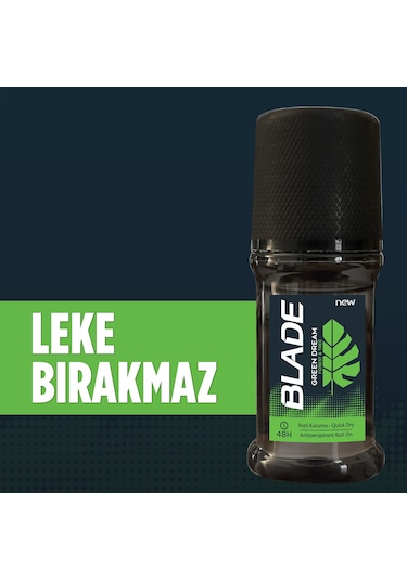 Blade Cool Fresh + Green Dream + Marine Erkek Roll-On Deodorant 3 x 50 ML