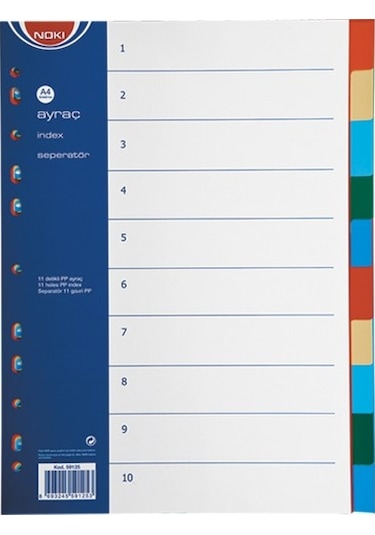 Noki Seperatör 2x5 Renkli