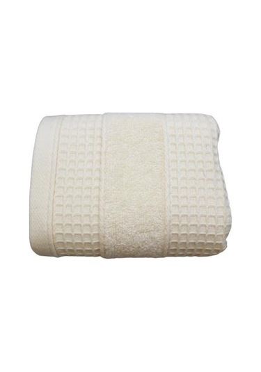 30X50 Pike Bukle Havlu Kareli Desen Peçete Mutfak El Yüz Havlusu Krem