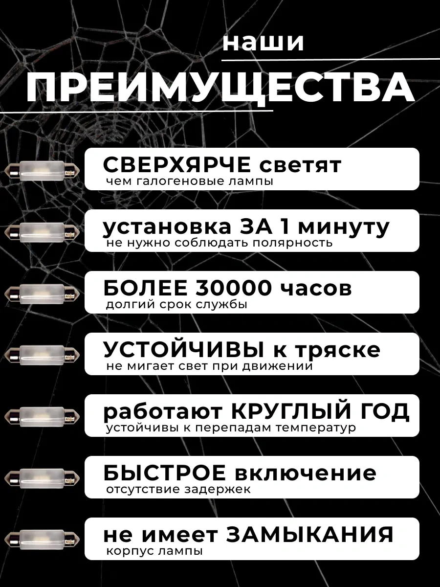 Razumled C10w Led İç Aydınlatma Lambaları 39mm 312348450