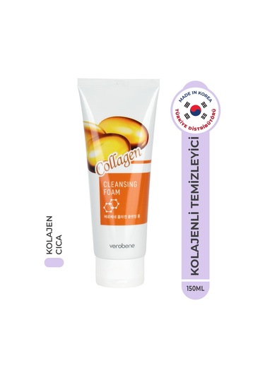 Verobene Cleansing Foam Collagen Yüz Temizleme Jeli Kore 150 ML