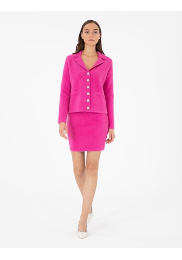 Pierre Cardin Kadın Fuşya Etek Triko 50290606-vr023 Fuşya