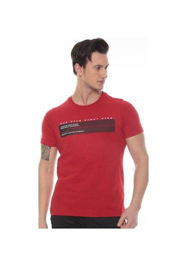 Fore Sport Erkek One Nıne Baskılı T-shirt Kırmızı
