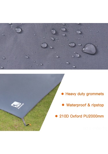 Geeksen Beş Kişilik Çadır Altı Battaniye - 240x210 Cm - Oxford Kumaş - Pu2000mm Su Geçirmez - Güneşlik/faşyon Kullanıma Uygun - Outdoor Aktivite Gereci Çok Renkli