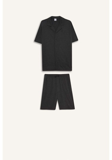 Defacto Kısa Kollu 2li Takım F7381ax25hsar198 Antrasit