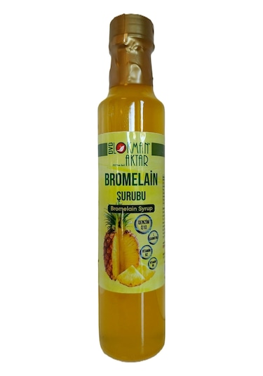 Bromelain Şurubu, Katkısız, Doğal, 250ml 2 Adet, Dvd Lokman Aktar