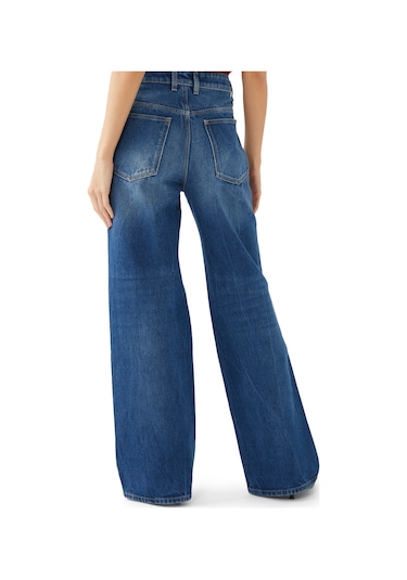 Rabanne Düz Kesim Denim Pantolon Mavi