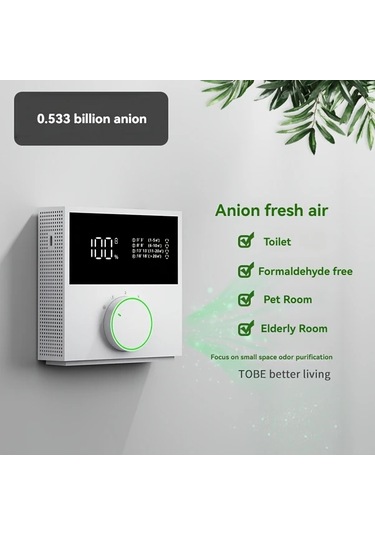 Xuweiwei Siyah Yeni Kalite Şık Dört Seviyeli Negatif İyonlu Hava Temizleyici Banyo Yaşlılar Evcil Hayvan Odası İçin Masaüstü Filtre