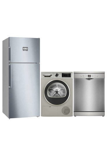 Bosch KDN76AIE0N - SMS26DI00T - WQG2410TTR Çeyiz Paketi