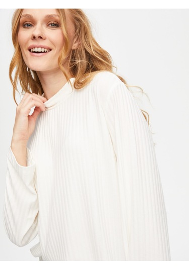 Relax Dik Yaka Kaşkorse Sweatshirt 69756 U6975673 Ekru