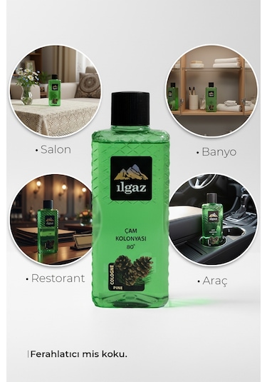 Ilgaz Elegance Pine Cologne 80 Derece Çam Kolonyası 400 ML