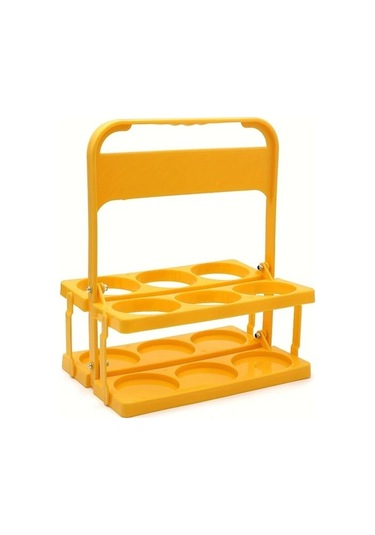 Trendooze Sarı 6lı Katlanır Bira Sepeti, Günlük Kullanım & Parti İçin Ideal Sarı