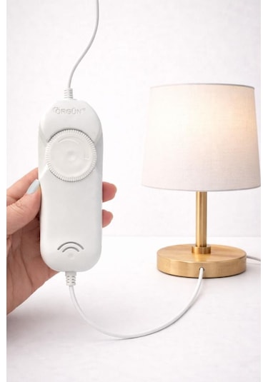 Şahnet Dimmer Arapuar Anahtarı Beyaz Abajur Işık Ayar Anahtarı