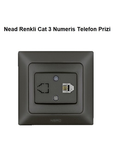 Nead Renkli Cat 3 Numeris Telefon Prizi Çerçevesiz