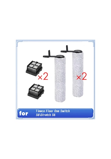Synodicmonth Tineco Floor One Switch S6/stretch S6 İçin Rulo Fırça Hepa Filtre Aksesuarları