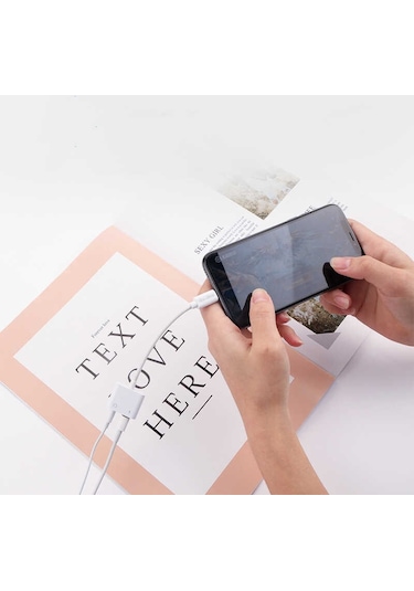 Go Des GD-OR881 Lightning 3.5 mm Aux Kulaklık ve Şarj Dönüştürü Adaptör Ses Adaptörü - ZORE-257772