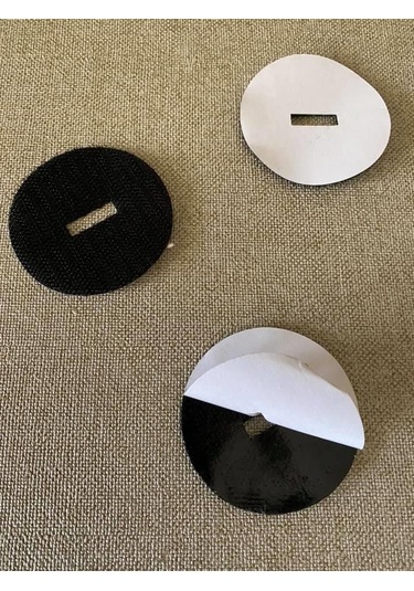 Yapışkanlı Yuvarlak Cırt Bant 56mm Tek Taraf 10 Adet