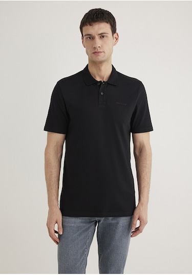 Mavi - Mavi Siyah Siyah Polo Tişört 0611837-900 Siyah