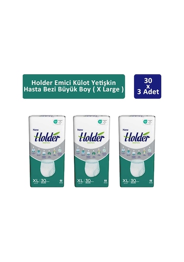 Holder Emici Külot Yetişkin Hasta Bezi Büyük Boy XL 3 x 30'lu