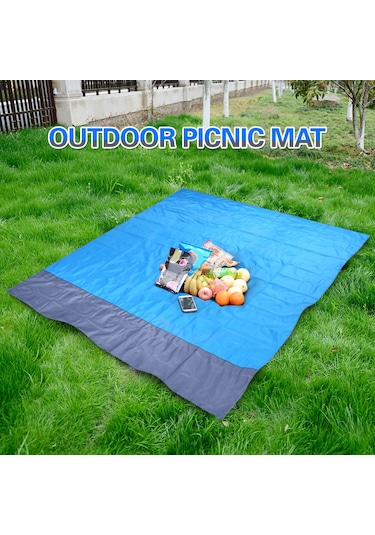 Fosenze Dış Mekan Çadır Battaniyesi: Su Ve Yırtılmaya Dayanıklı, 200x210cm Yeşil-gri, Kamp/piknik/plaj İçin Multifonksiyonel Koyu Yeşil - Gri