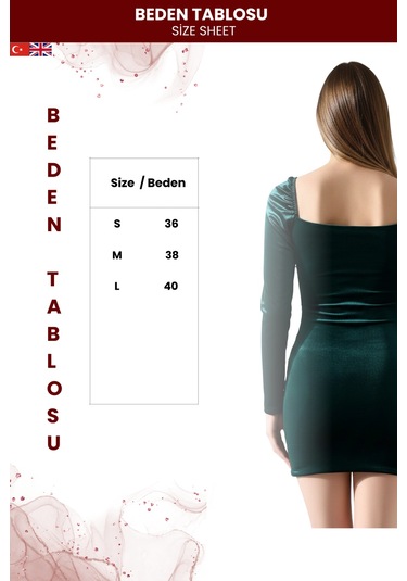 Zedefx Kadın Slim Fit Zarif Elbise Yeşil