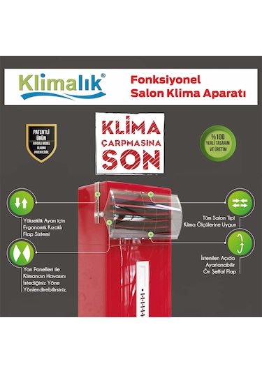 Salon Klima Aparatı - Klima Hava Yönlendirici (Yeni)