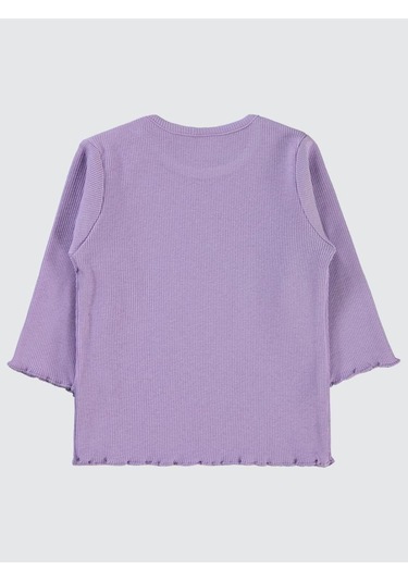 Civil Baby Kol Ucu Detaylı 6-18 Ay Sweatshirt Lila
