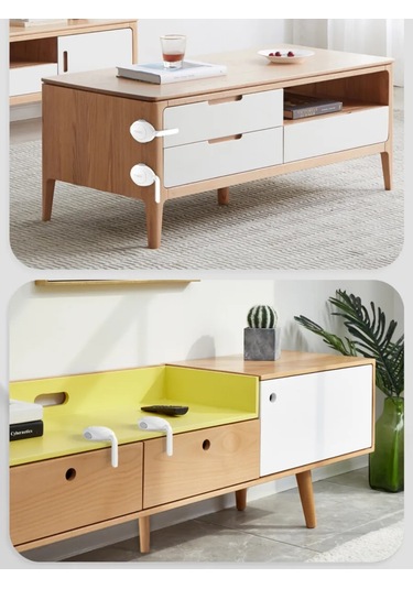 Kınderlock Mobilyalar İçin Çocuk Güvenliği Kilidi 249810585 Beyaz