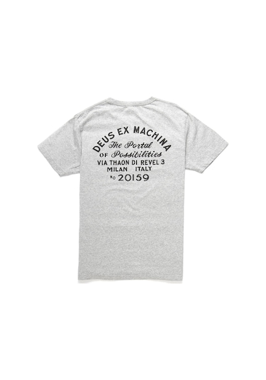 T-shirt - Milan Address Pocket Gri / Deus