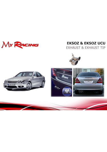 Mercedes W203 Çiftli Egzoz Ucu