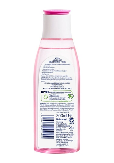 Aqua Rose Organik Nemlen. Tonik 200 Ml 1 Adet