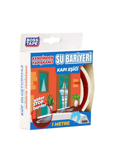 Duş, Kapı Eşiği, Mutfak Tezgahı Etrafı Su Kesici Bariyer - 1 Metr