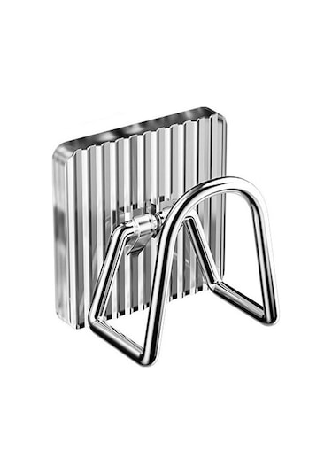 Şeffaf Duvara Monte Yapışkanlı Lavabo Sünger Tutucu Akrilik Caddy Organizatör Raf Depolama Kanca Fırçalar İçin Kesme Tahtası Mutfak Aksesuarı