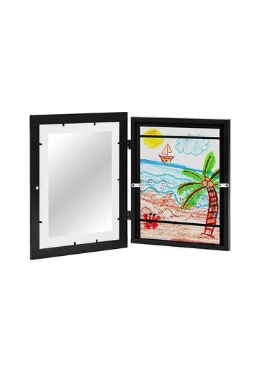 Lemestar Beyaz Ahşap Çocuk Sanatı Depolama Kutusu - 33x24x3 Cm, 3 Adet Izsiz Çivi, Dıy Açılır Rakam Çerçevesi