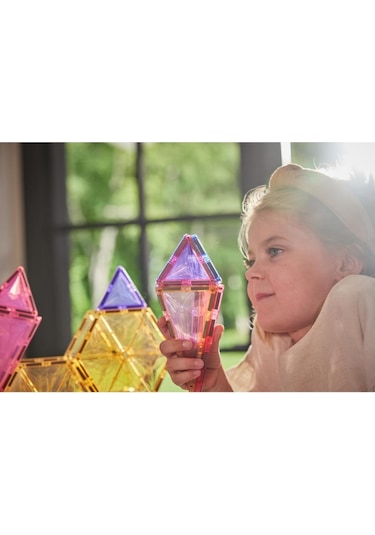Cleverclixx Geo Pack Manyetik Bloklar, Pastel 45 Parça