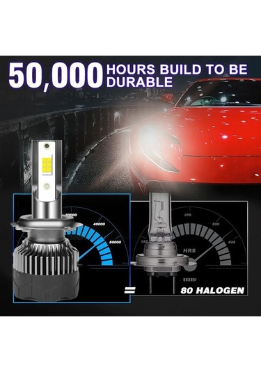 Flybuy H4 H7 H11 30.000lm Led Farlar 150w 3570 Csp 8000k 12