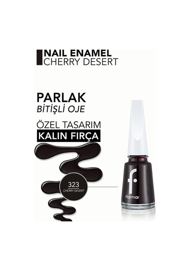 Flormar Nail Enamel Parlak Bitişli Oje 323