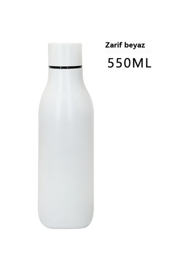 Paslanmaz Çelik 304 Spor Sprey Kaplamalı Sıcak Ve Soğuk Su Bardağı Beyaz