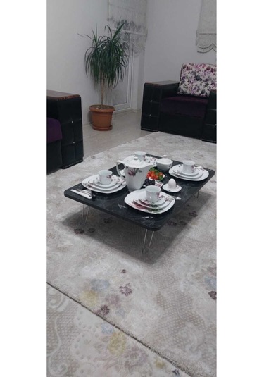 Yeni Model Dikdörtgen Yer Sofrası 60 90 Ahşap