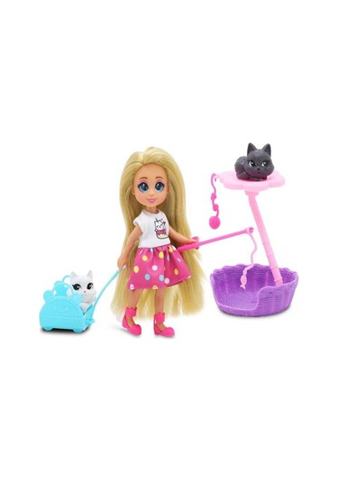 81125 Sun-fnv-mnk-f-dreameez Mini Bebek Ve Kedi Seti