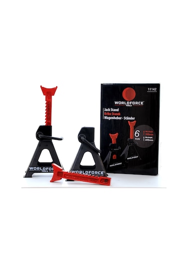 Worldforce 6 Ton 4 Ayaklı Kriko Standı Araba Araç Sehpası 2 Adet
