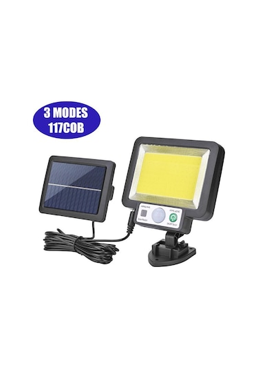 56led/72/108/117cob Güneş Enerjili Bölünmüş Duvar Lambası 3 Modlu Açık Hava Su Ge Sensörü Bahçe Acil Bahçe Aydınlatmaları 56851493