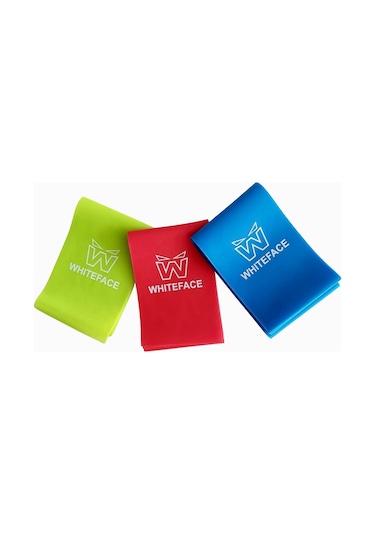 WHİTEFACE 3'LÜ PİLATES BANDI SETİ (HAFİF-ORTA -SERT) 7.5 CMX90 CM